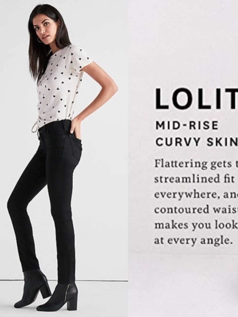 Lucky Brand Lolita Skinny Black Denium Jeans Size 10R/30